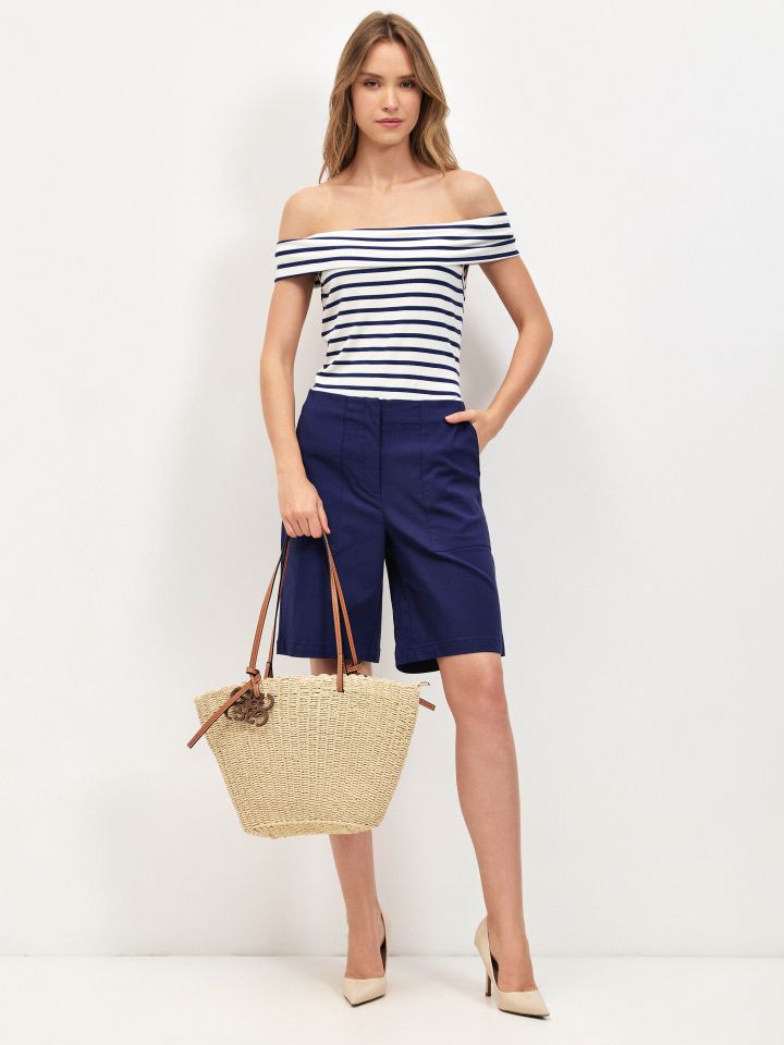 מכנסיים ברך PROMO בצבע כחול אינדיגו