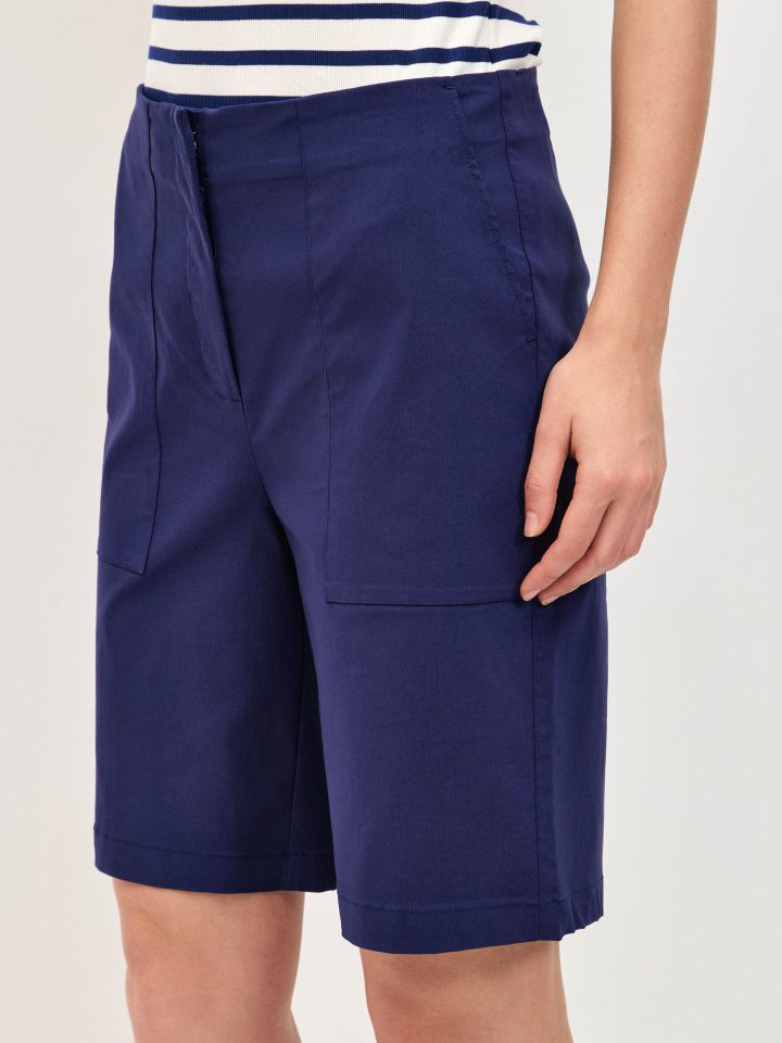 מכנסיים ברך PROMO בצבע כחול אינדיגו