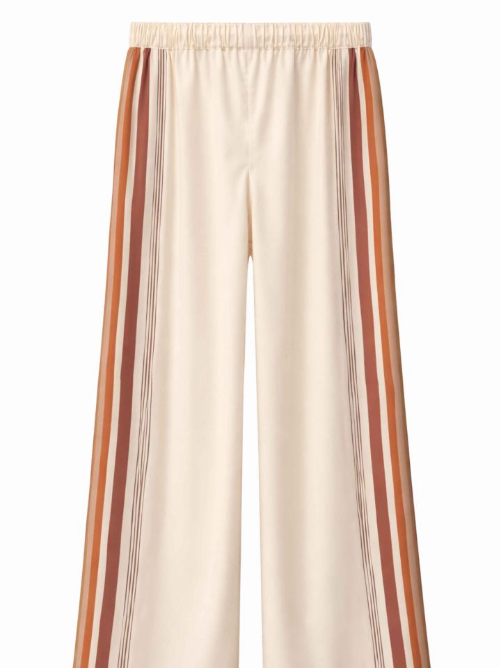 מכנסיים פסים צד בצבע בייז’