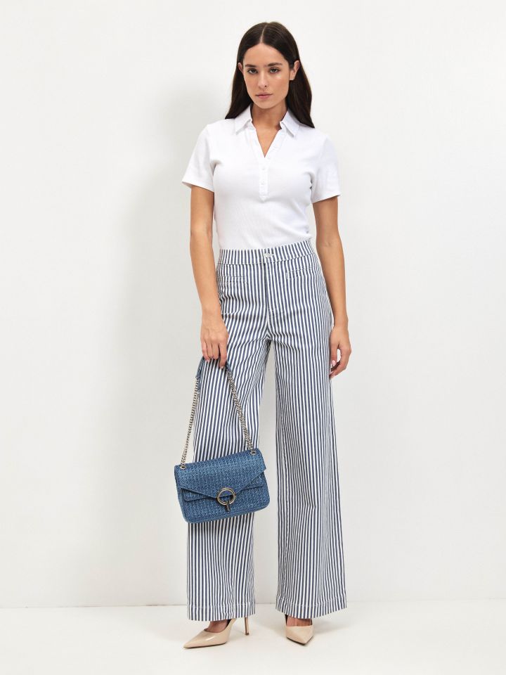 מכנסיים פסים בצבע פסים