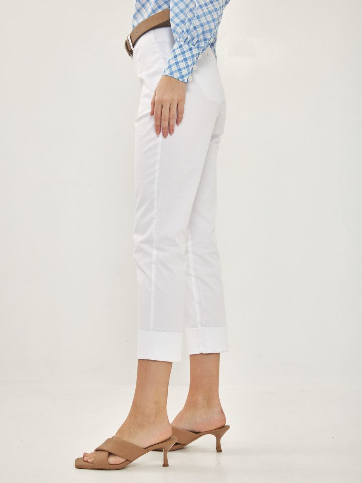 מכנסי דריל מנג’ט PROMO בצבע לבן