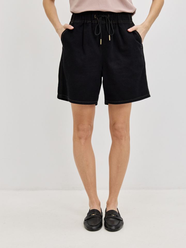 מכנסיים דריל שורט PROMO בצבע שחור