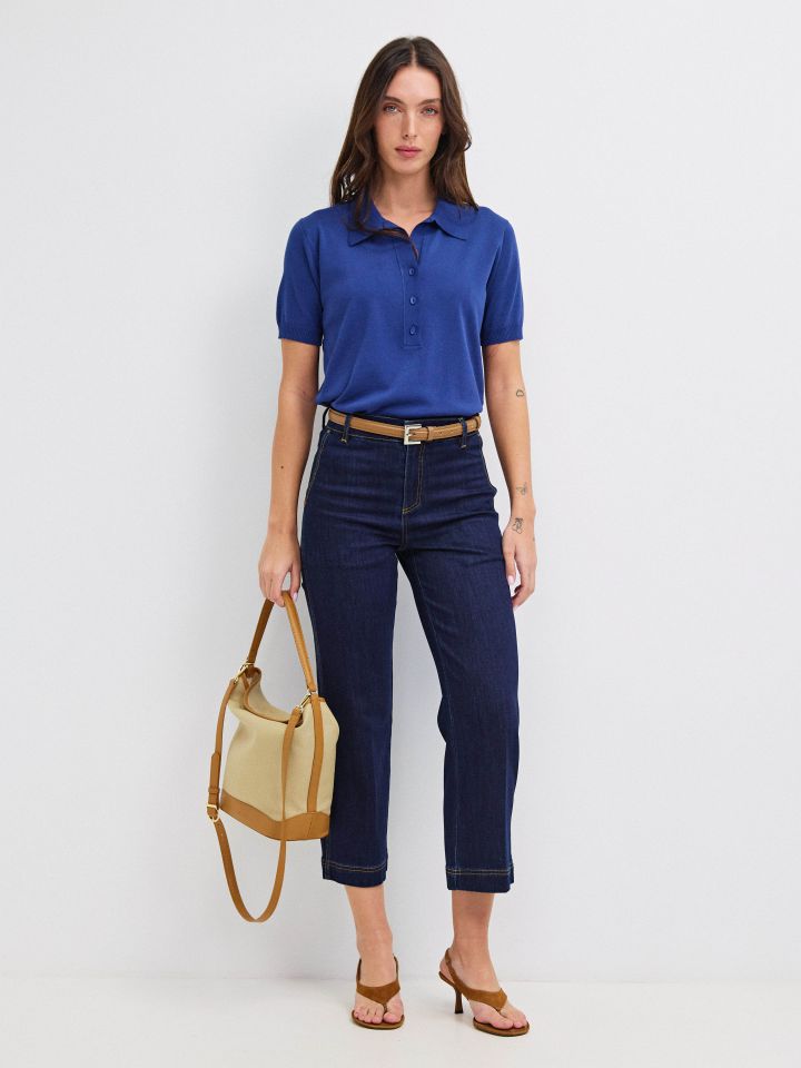 מכנסיים ג’ינס  RANI PROMO בצבע ג’ינס כהה