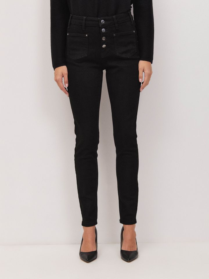 מכנסיים ג’ינס סקיני PROMO בצבע ג’ינס שחור