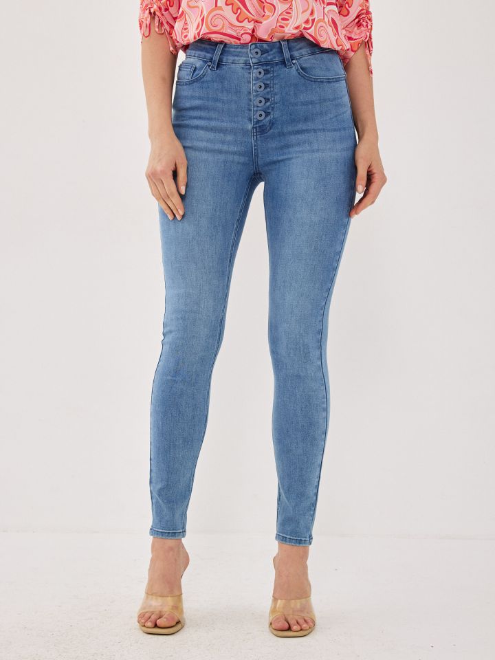 מכנסיים ג’ינס סקיני PROMO בצבע ג’ינס בהיר