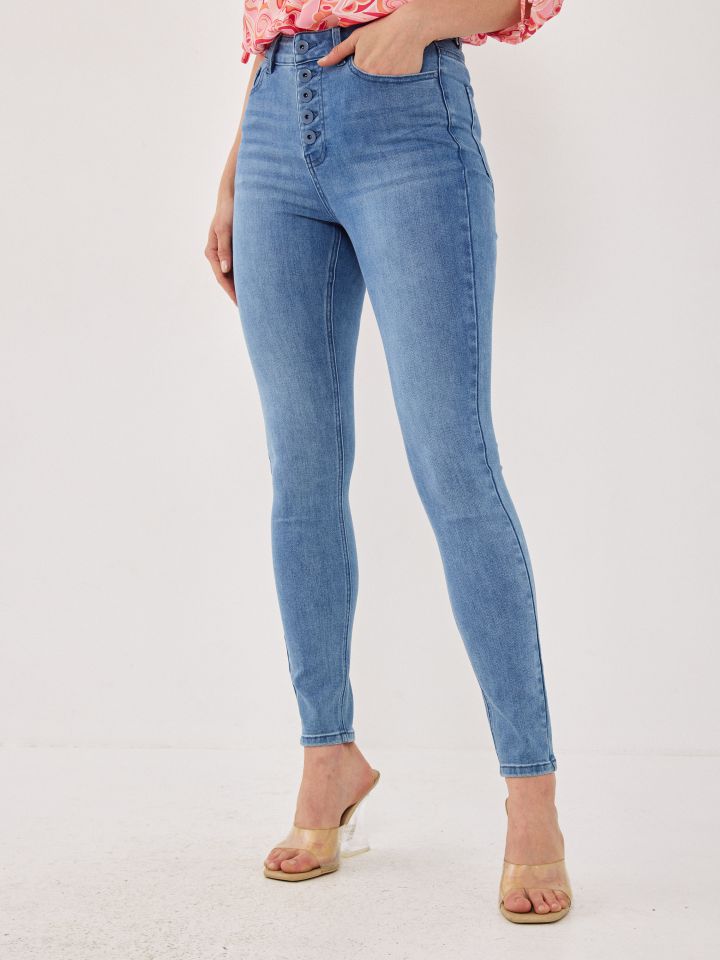 מכנסיים ג’ינס סקיני PROMO בצבע ג’ינס בהיר