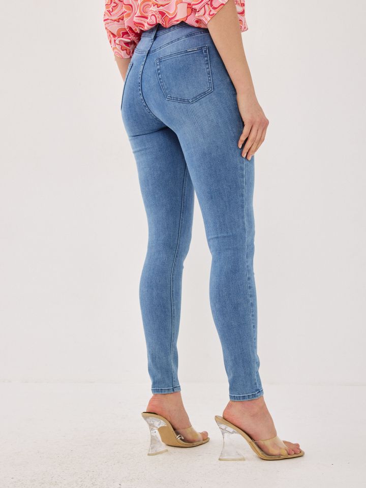 מכנסיים ג’ינס סקיני PROMO בצבע ג’ינס בהיר