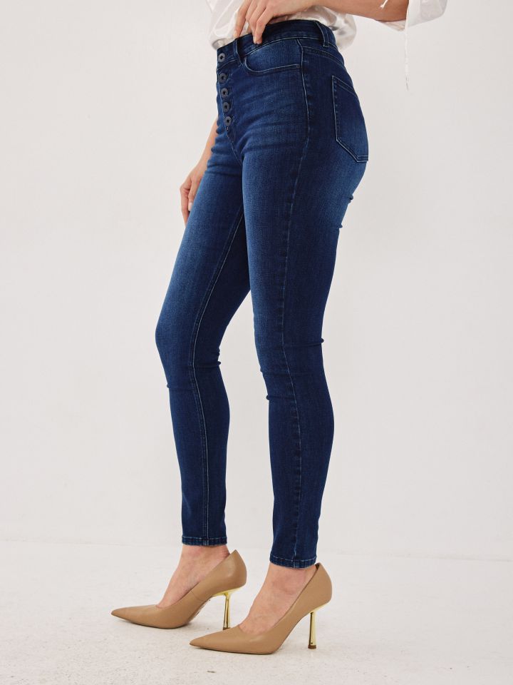 מכנסיים ג’ינס סקיני PROMO בצבע ג’ינס