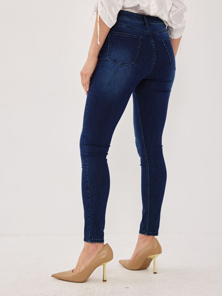 מכנסיים ג’ינס סקיני PROMO בצבע ג’ינס