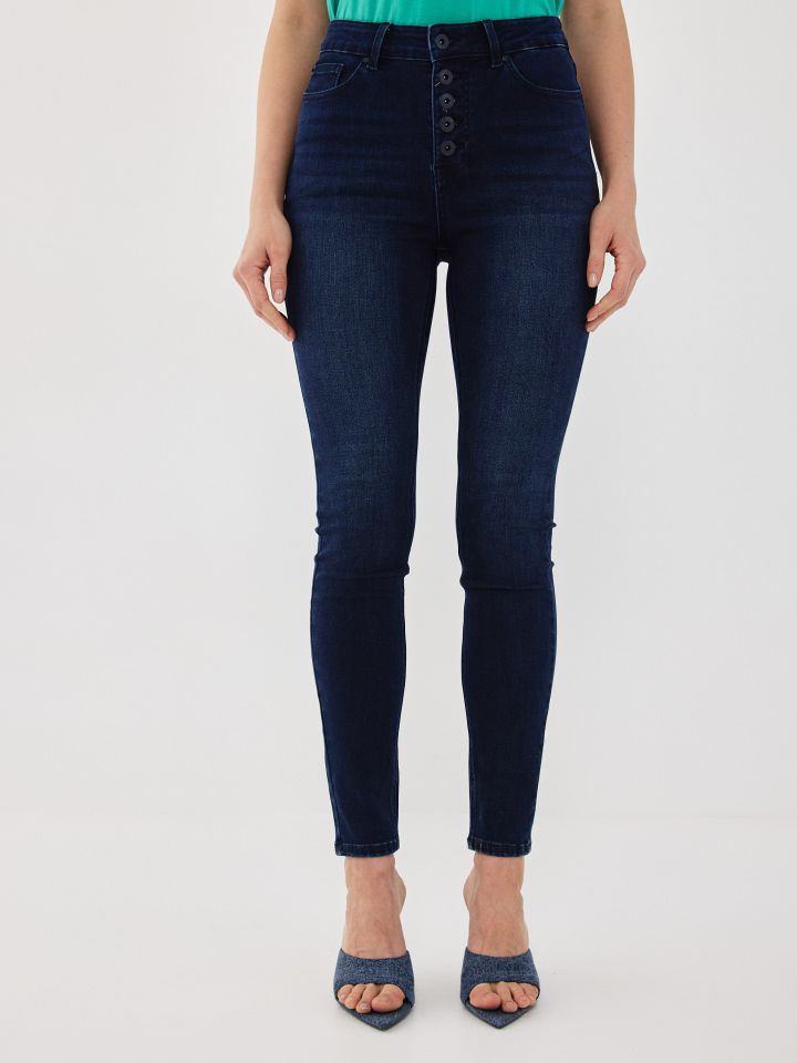 מכנסיים ג’ינס סקיני PROMO בצבע ג’ינס כהה