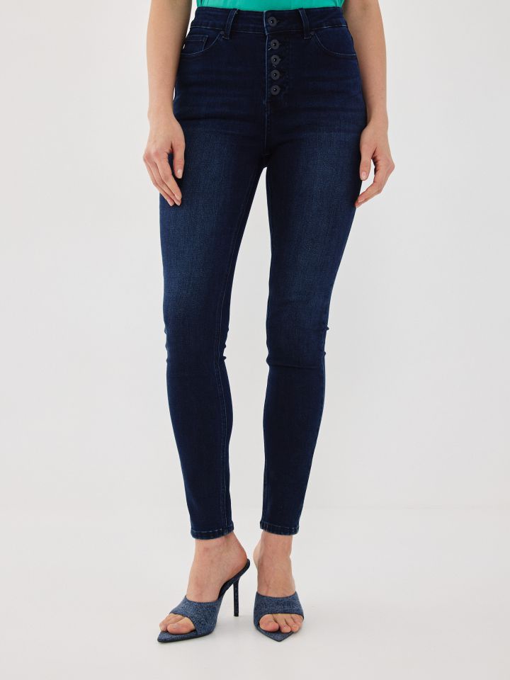 מכנסיים ג’ינס סקיני PROMO בצבע ג’ינס כהה