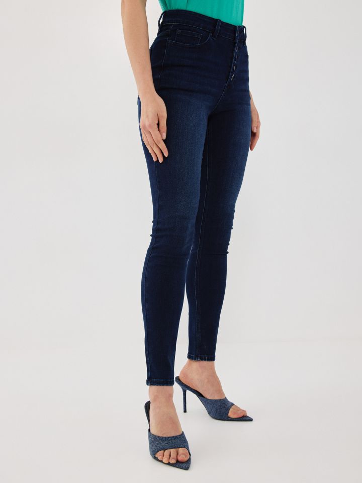 מכנסיים ג’ינס סקיני PROMO בצבע ג’ינס כהה