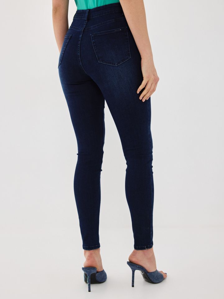 מכנסיים ג’ינס סקיני PROMO בצבע ג’ינס כהה