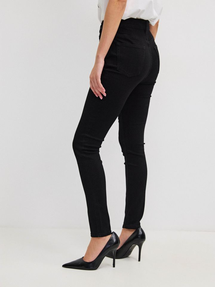 מכנסיים גינס סקיני PROMO בצבע ג’ינס שחור