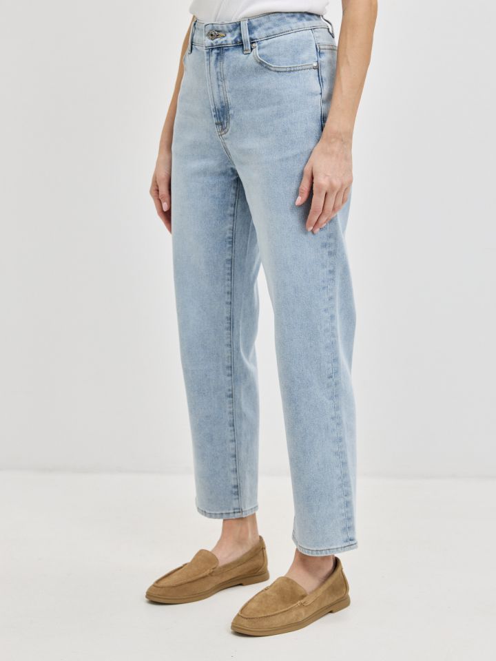 מכנסיים ג’ינס  7/8 PROMO בצבע ג’ינס בהיר