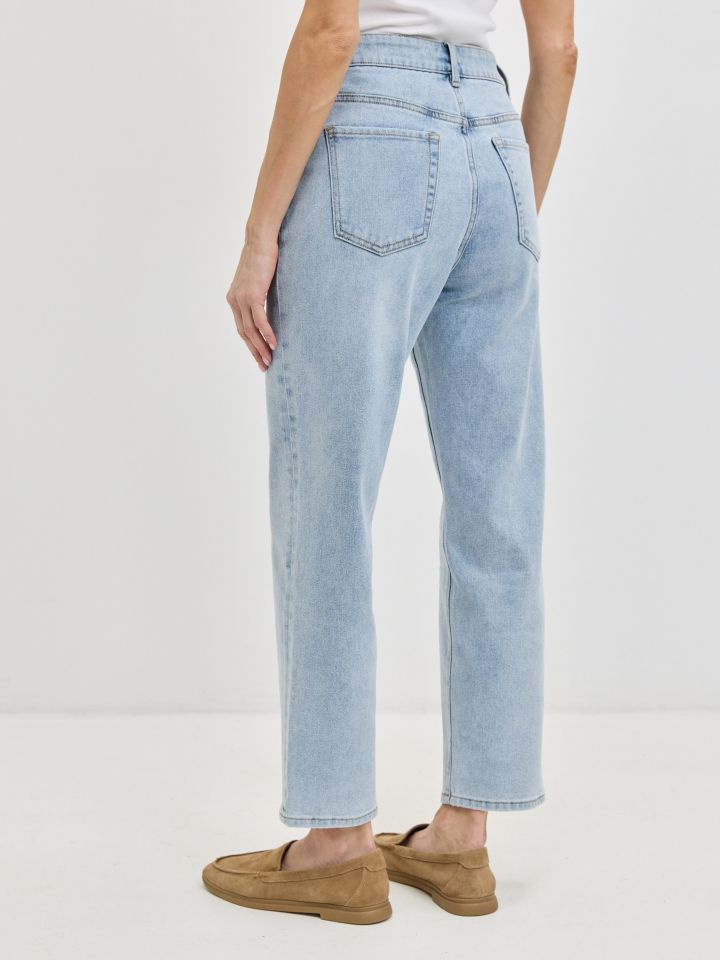 מכנסיים ג’ינס  7/8 PROMO בצבע ג’ינס בהיר