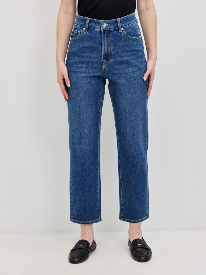 מכנסיים ג’ינס  7/8 PROMO בצבע ג’ינס