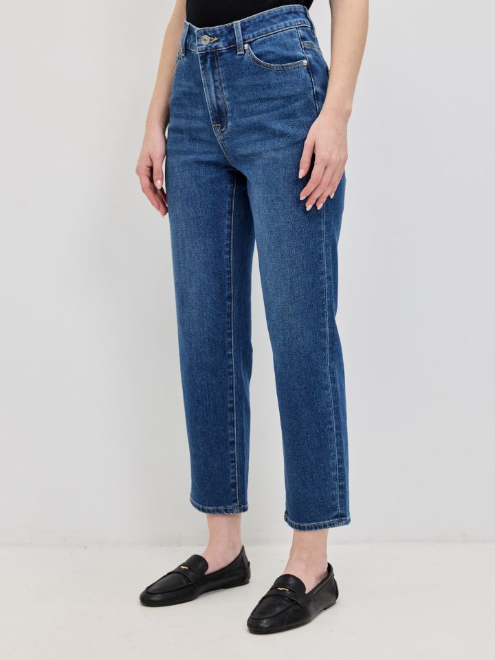 מכנסיים ג’ינס  7/8 PROMO בצבע ג’ינס