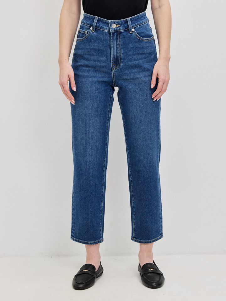 מכנסיים ג’ינס  7/8 PROMO בצבע ג’ינס