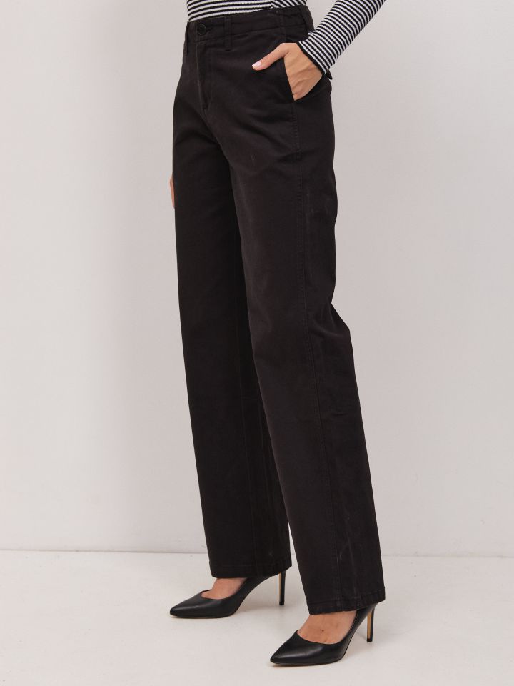 מכנסיים כיס צד PROMO בצבע שחור