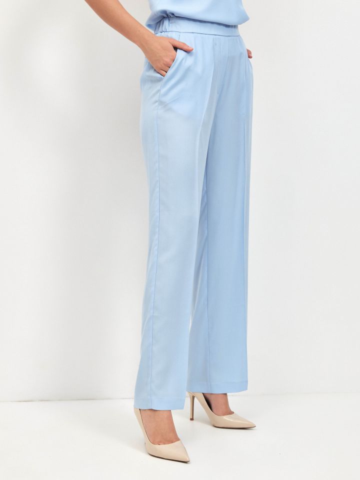 מכנסיים מראה  פישתן PROMO בצבע תכלת אורלי