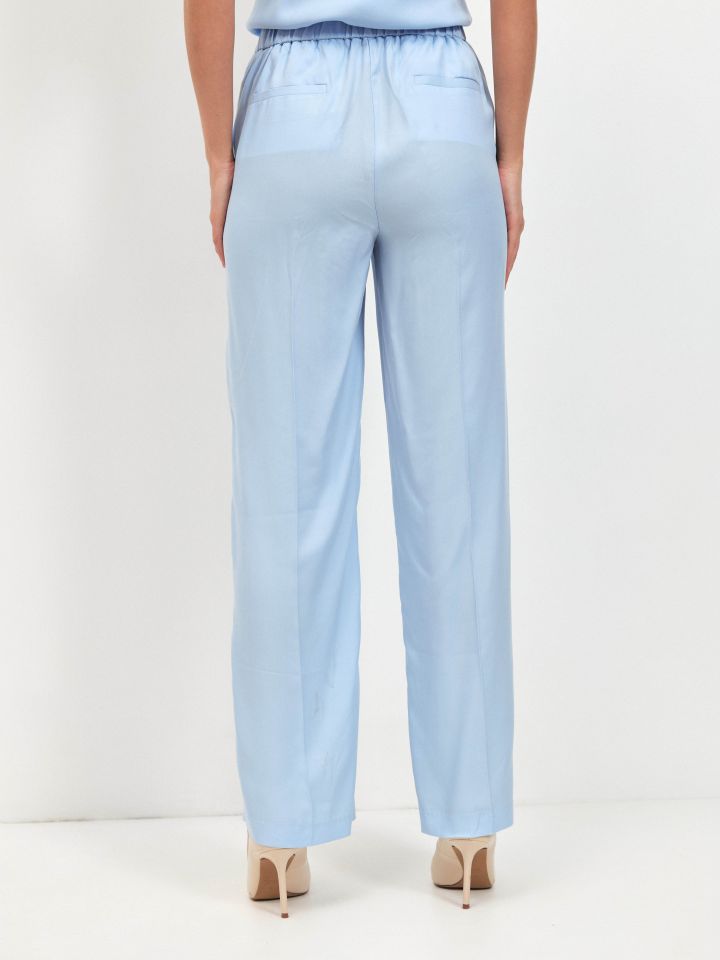 מכנסיים מראה  פישתן PROMO בצבע תכלת אורלי