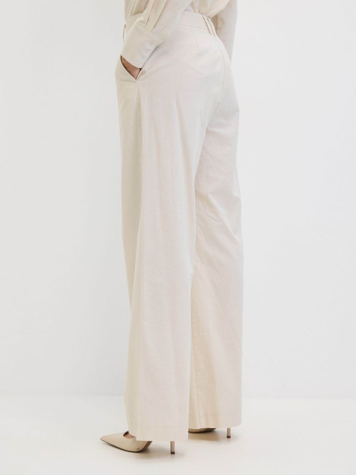 מכנסיים שליץ ALONA בצבע בייז’