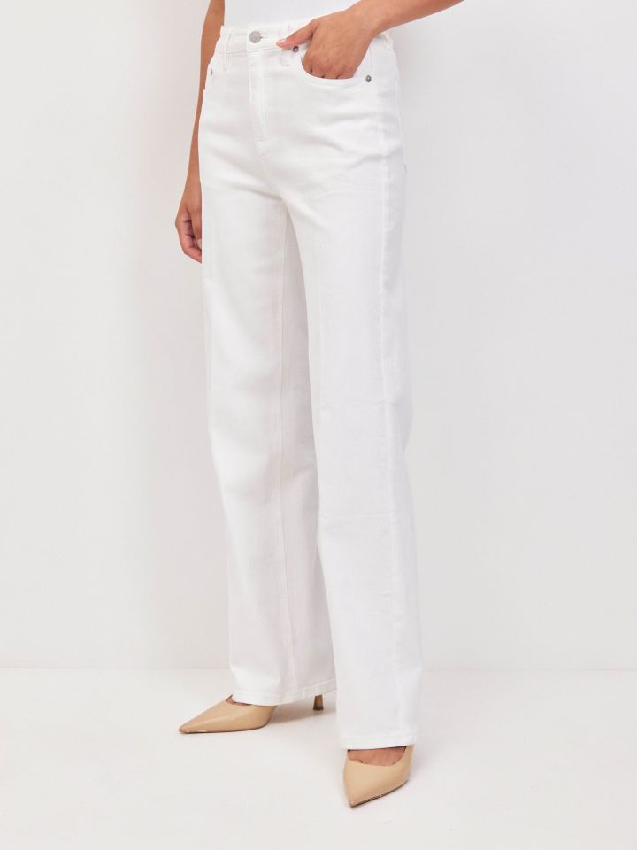 מכנסיים דריל ROMI PROMO בצבע לבן