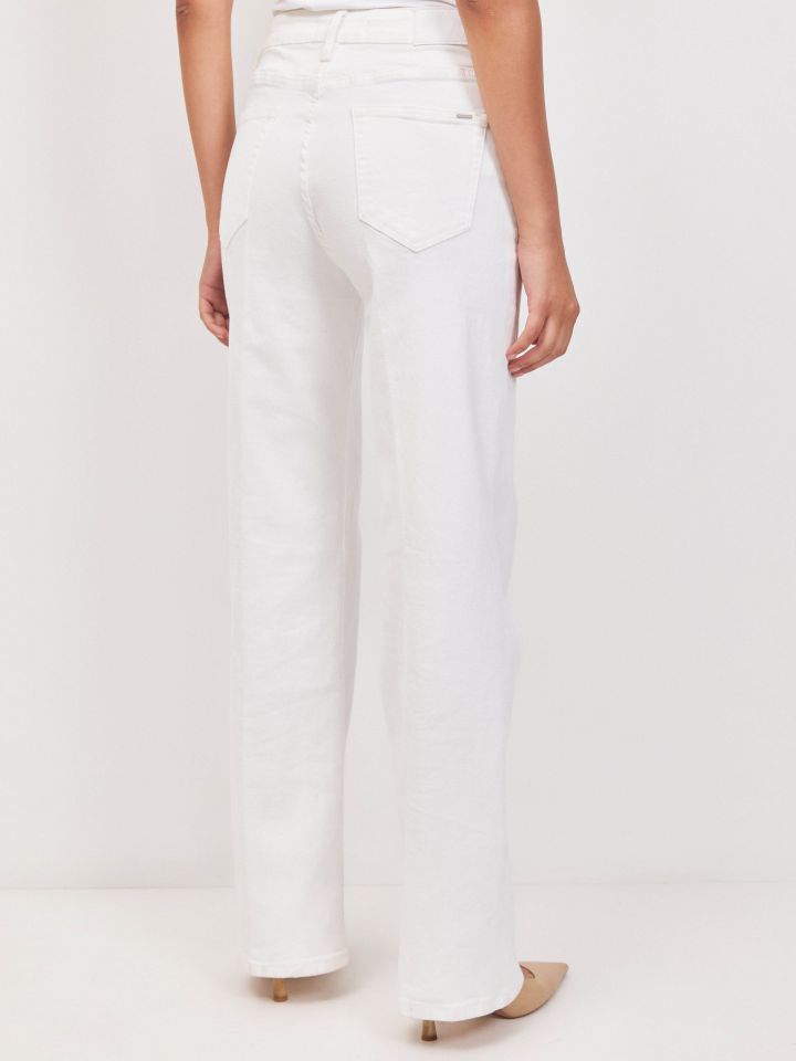 מכנסיים דריל ROMI PROMO בצבע לבן