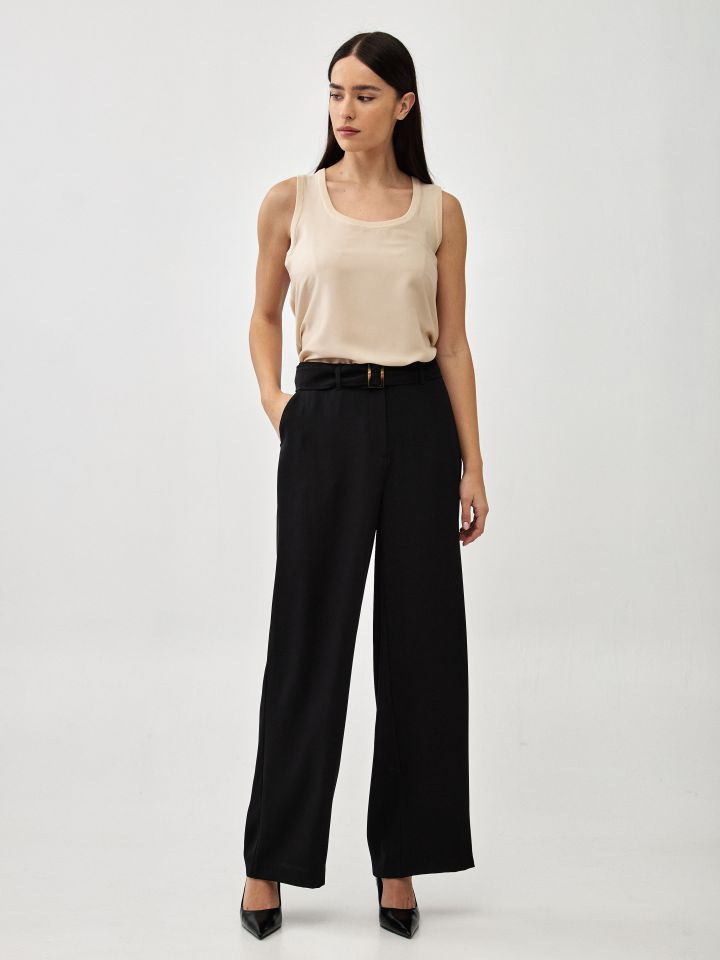 מכנסיים חגורה MIAMI בצבע שחור