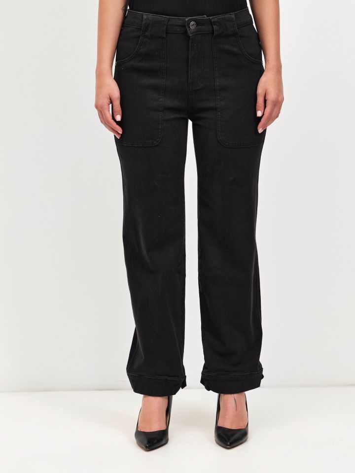 מכנסיים ROMI PROMO דגמייח בצבע שחור