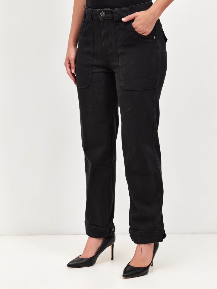 מכנסיים ROMI PROMO דגמייח בצבע שחור