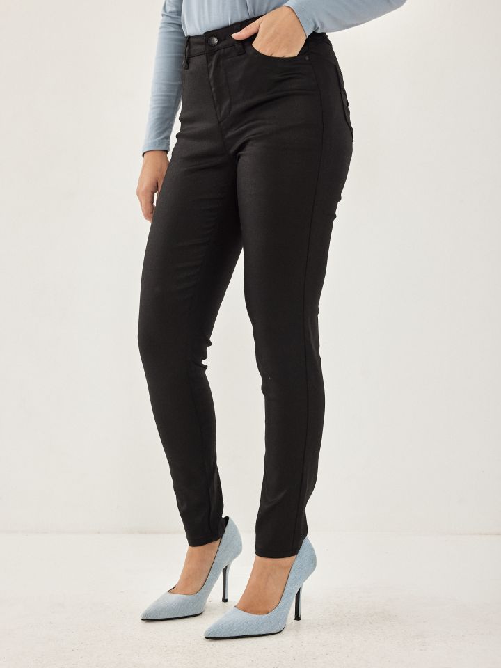 מכנסי שילוב איבקות בצבע שחור