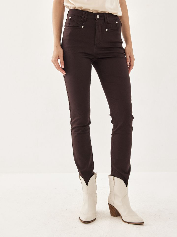 מכנסי דריל PROMO בצבע חום