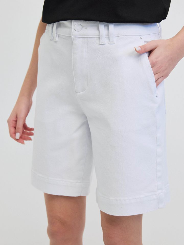 מכנסיים ברך PROMO בצבע לבן