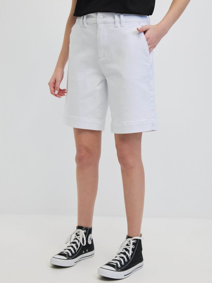 מכנסיים ברך PROMO בצבע לבן