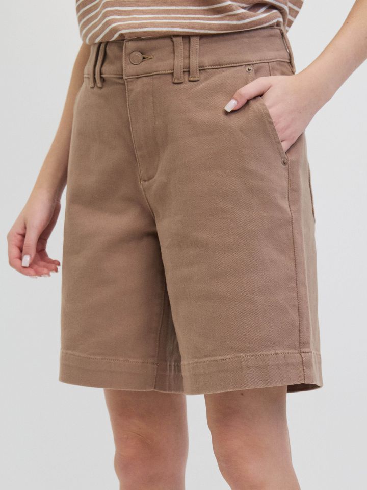 מכנסיים ברך PROMO בצבע שוקו