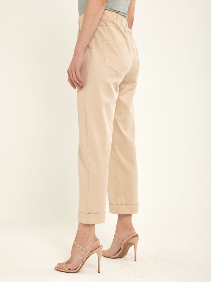 מכנסי שרוך ARIN PROMO בצבע בייז’