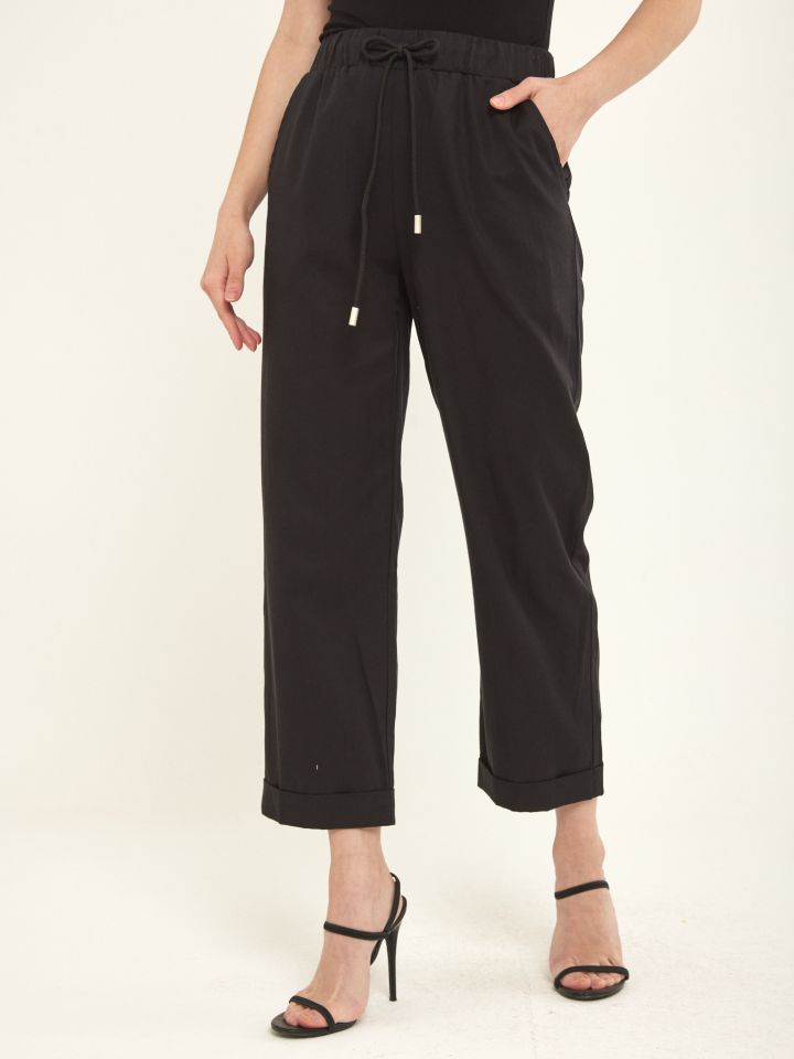 מכנסי שרוך ARIN PROMO בצבע שחור