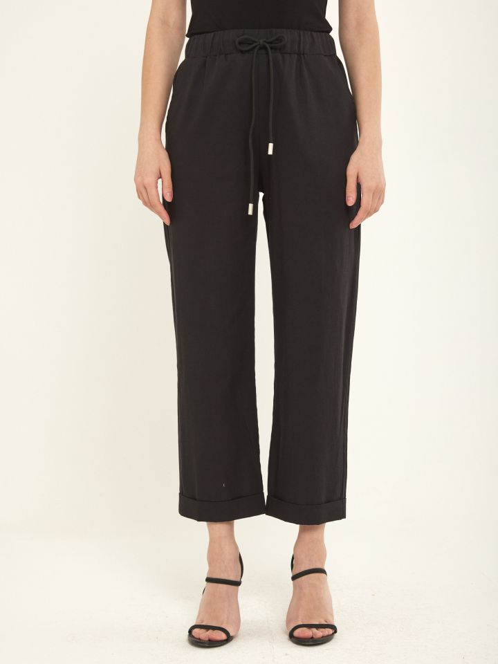 מכנסי שרוך ARIN PROMO בצבע שחור