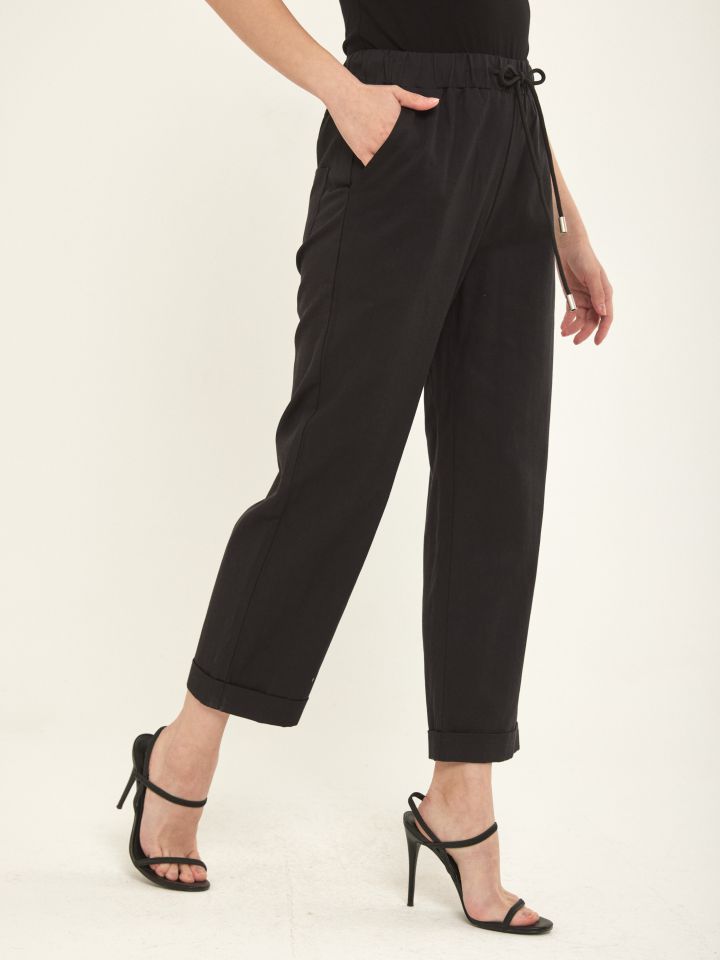 מכנסי שרוך ARIN PROMO בצבע שחור