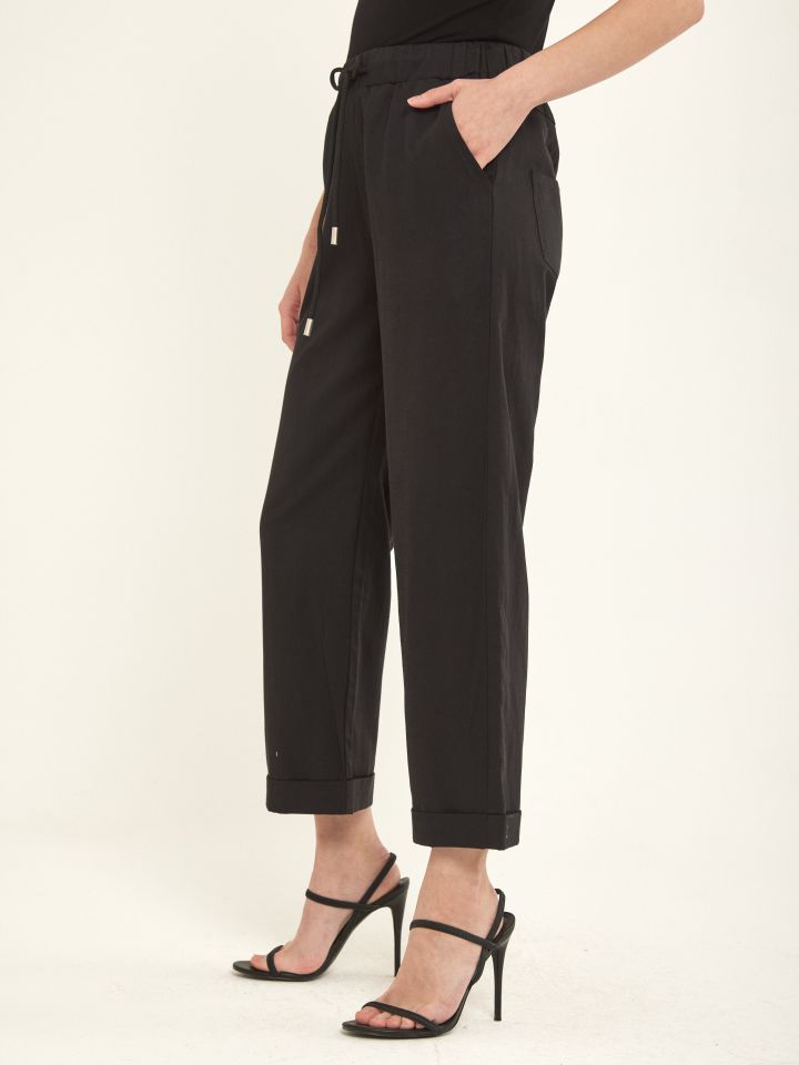 מכנסי שרוך ARIN PROMO בצבע שחור