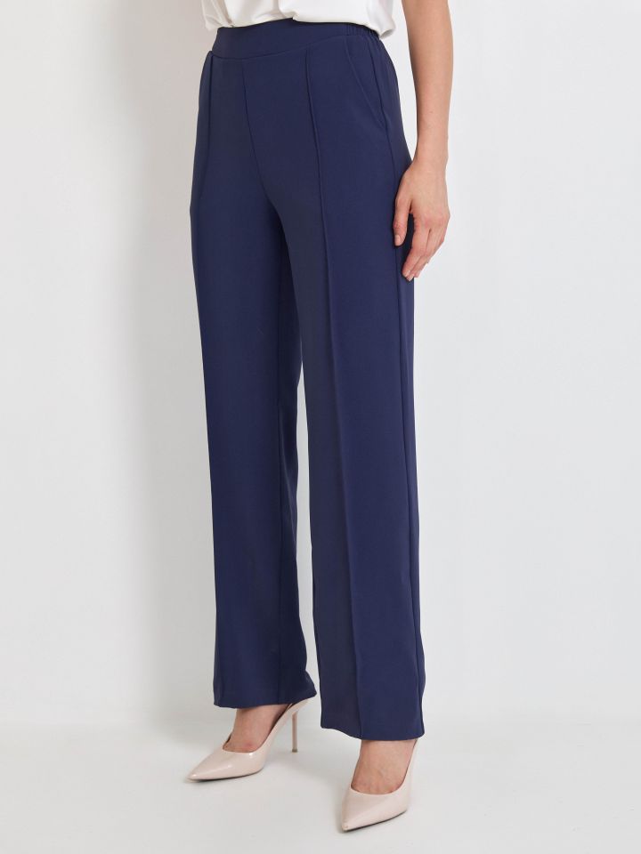 מכנסיים גומי בגב PROMO בצבע נייבי