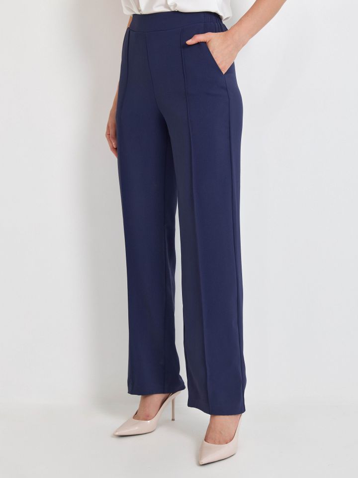 מכנסיים גומי בגב PROMO בצבע נייבי