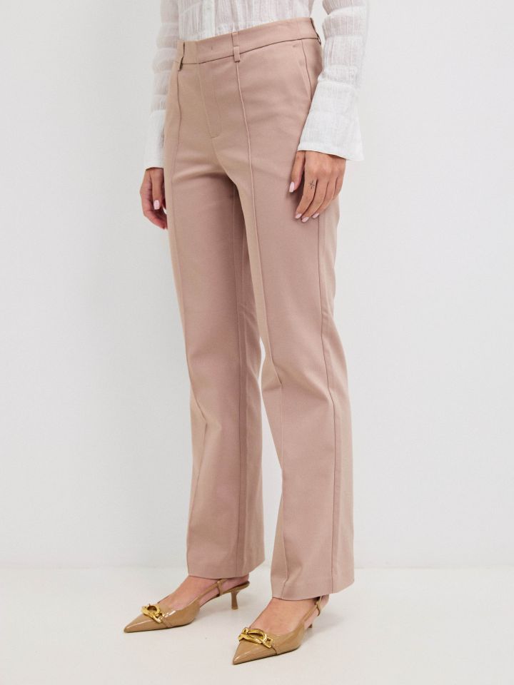 מכנסיים נירבירים בצבע מוקה