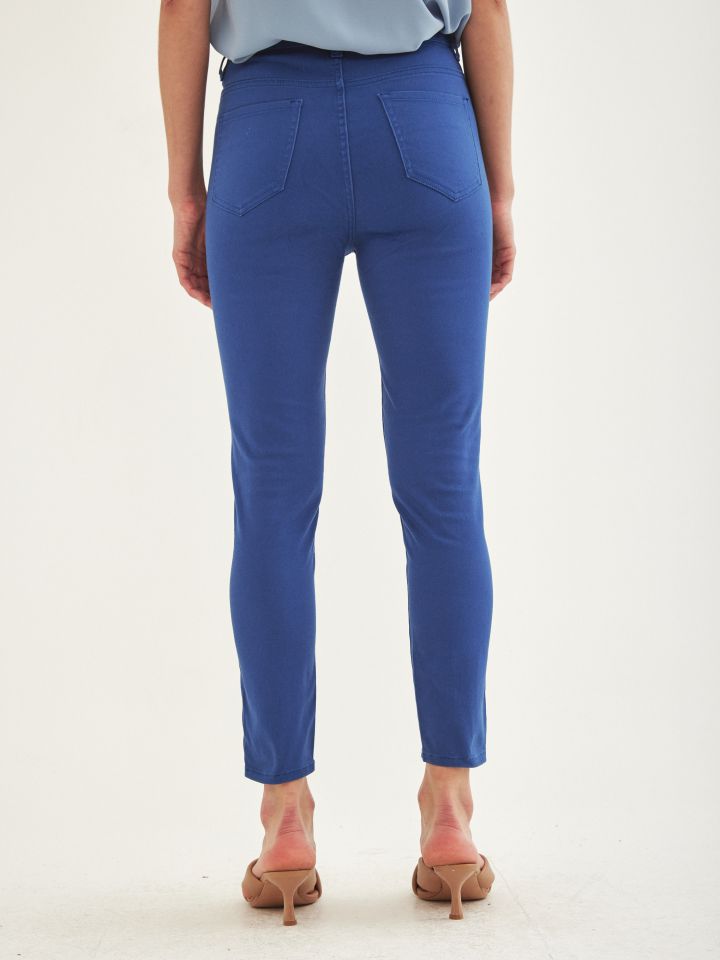 מכנסי דריל 7/8 כפ’ חצוני PROMO בצבע כחול סקאי