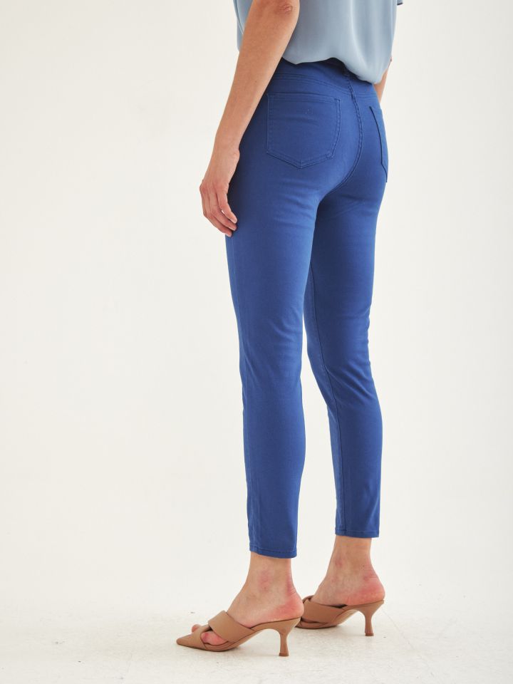 מכנסי דריל 7/8 כפ’ חצוני PROMO בצבע כחול סקאי