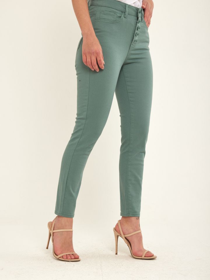 מכנסי דריל 7/8 כפ’ חצוני PROMO בצבע ירוק בינוני