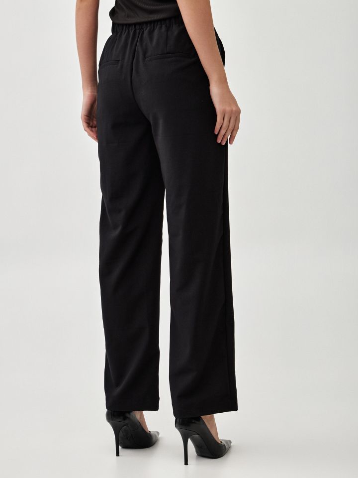 מכנסיים מראה פישתן PROMO בצבע שחור