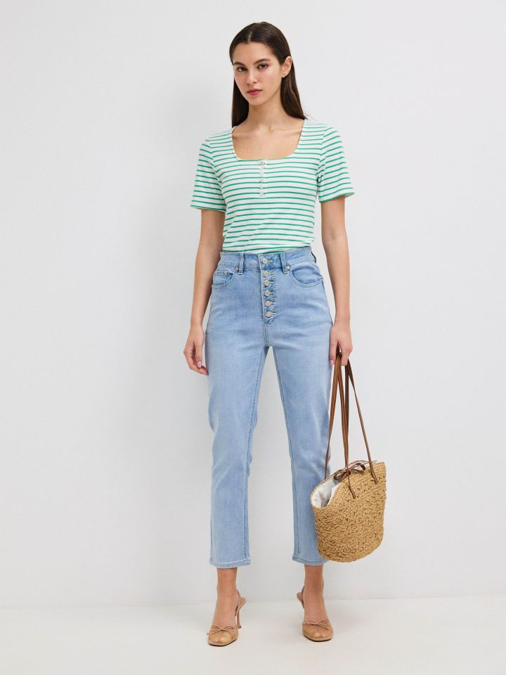 מכנסיים ג’ינס PROMO בצבע ג’ינס בהיר